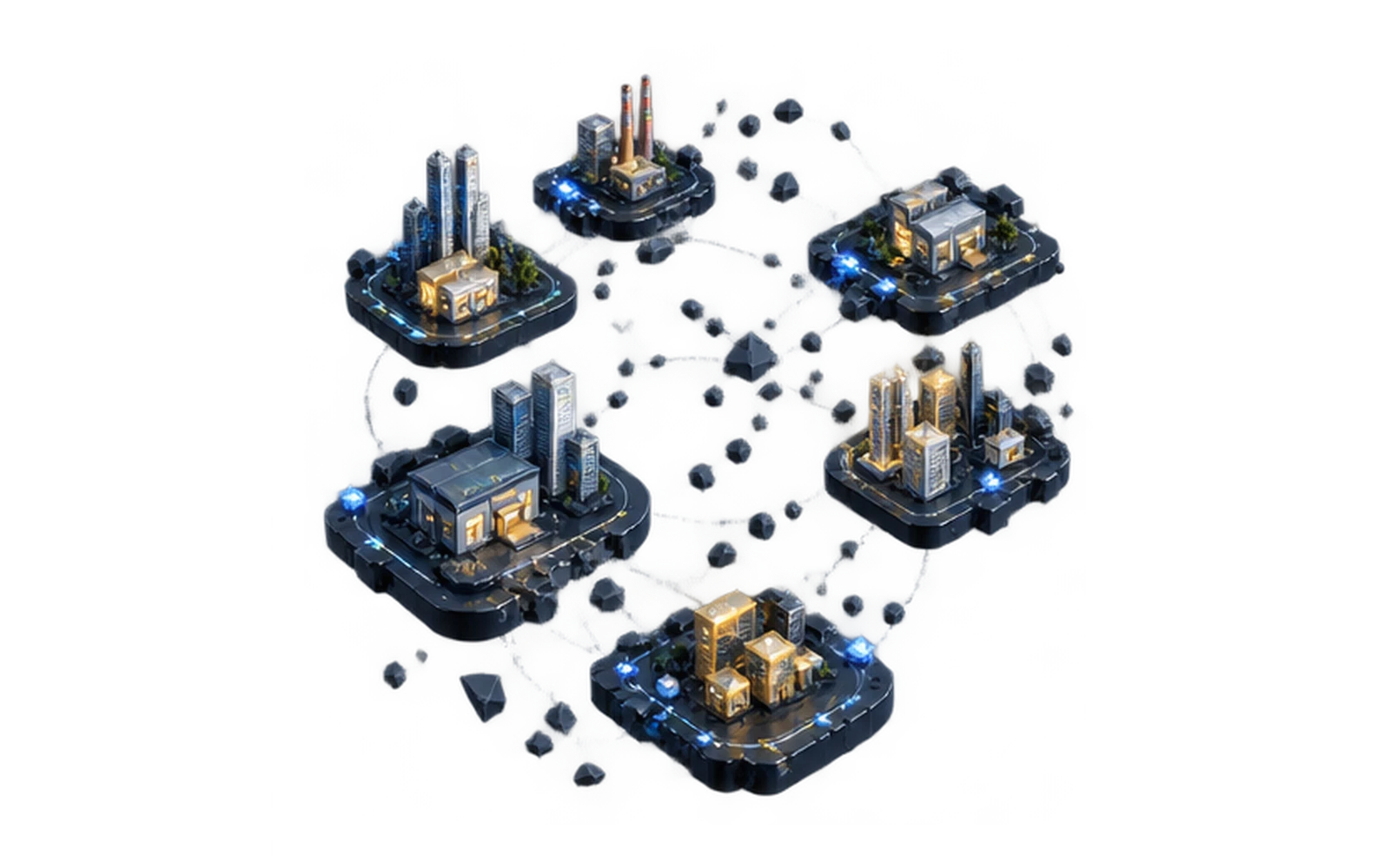 Fragmented industry clusters awaiting a unified market map